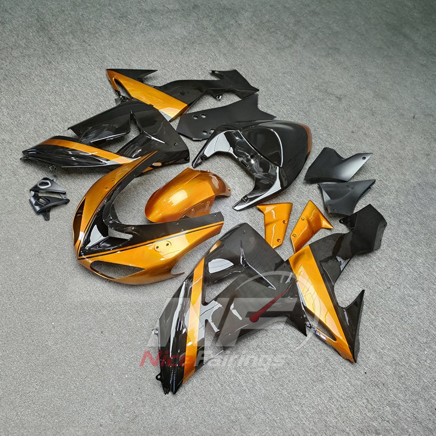 Injection-Molded Fairing Kit Fits 2006-2007 KAWASAKI ZX10R - ABS Replacement Bodywork | NiceFairings - front angle image