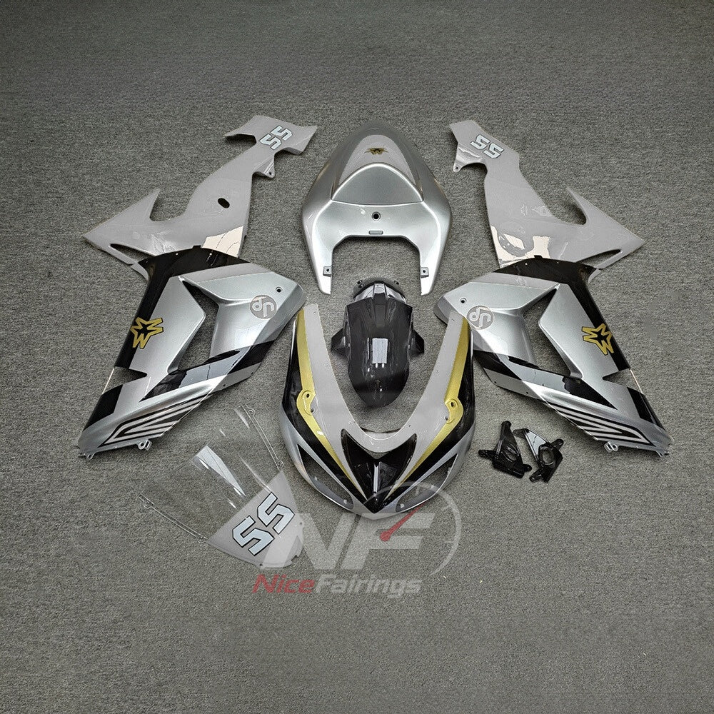 KAWASAKI ZX10R 2006-2007 - Silver number design - paint design NO.7 option image