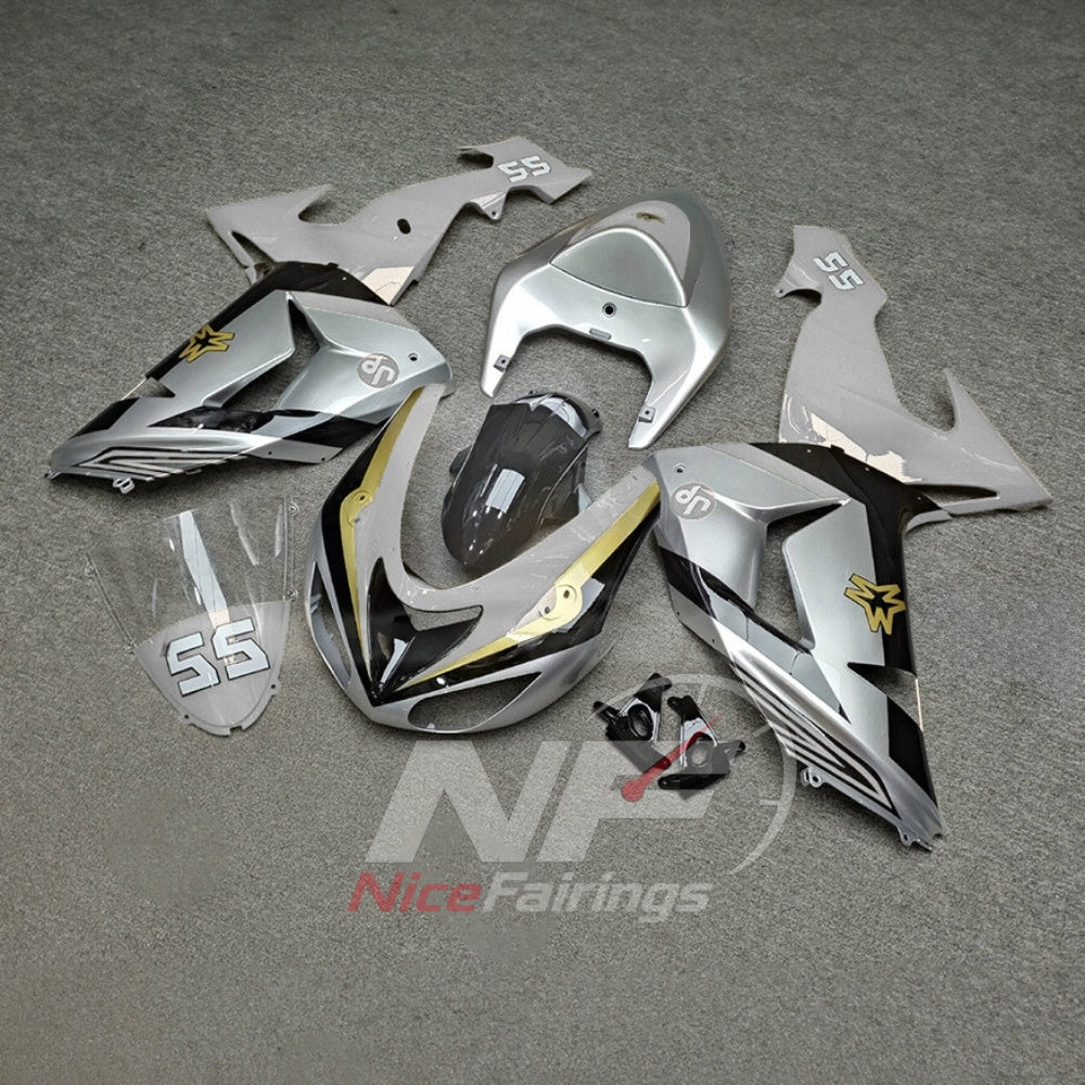 Aftermarket Fairing Kit Fits 2006-2007 KAWASAKI ZX10R - ABS Injection Cowling | NiceFairings - side angle image