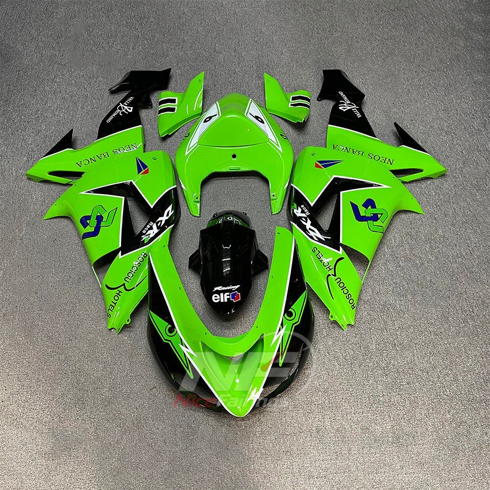 KAWASAKI ZX10R 2006-2007 - Green graphic livery - paint design NO.4 option image
