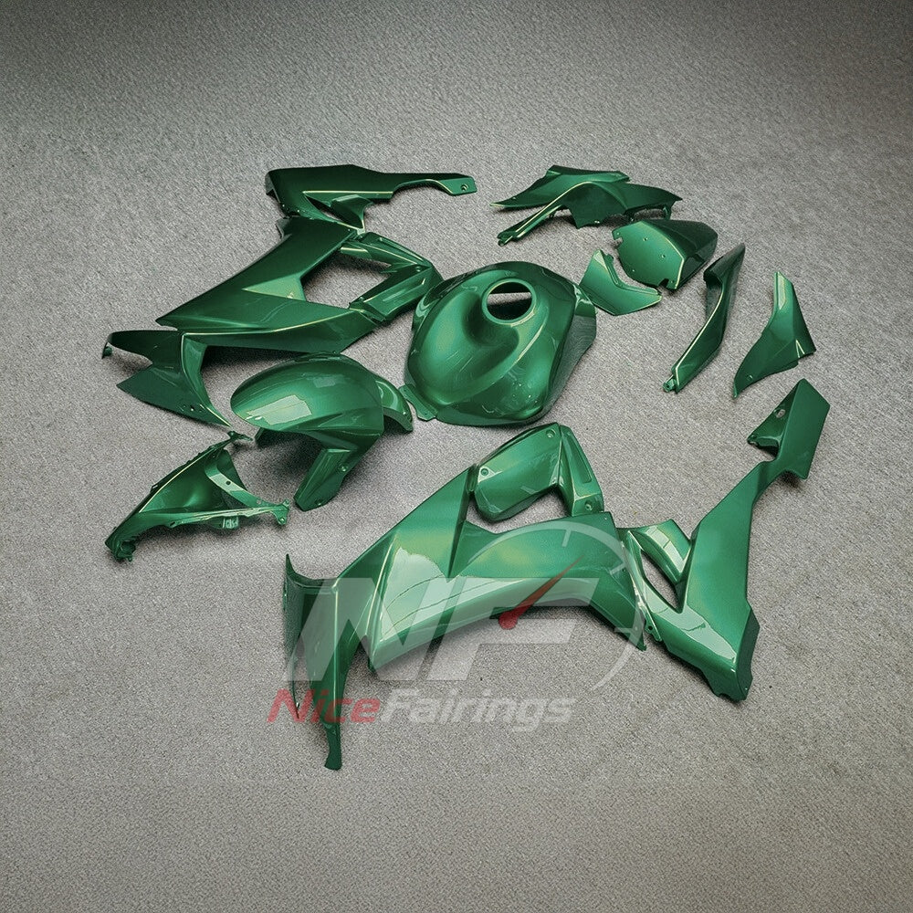 Fairing Kit Fits 2008-2010 KAWASAKI ZX10R - Green ABS Plastic | NiceFairings - front angle image