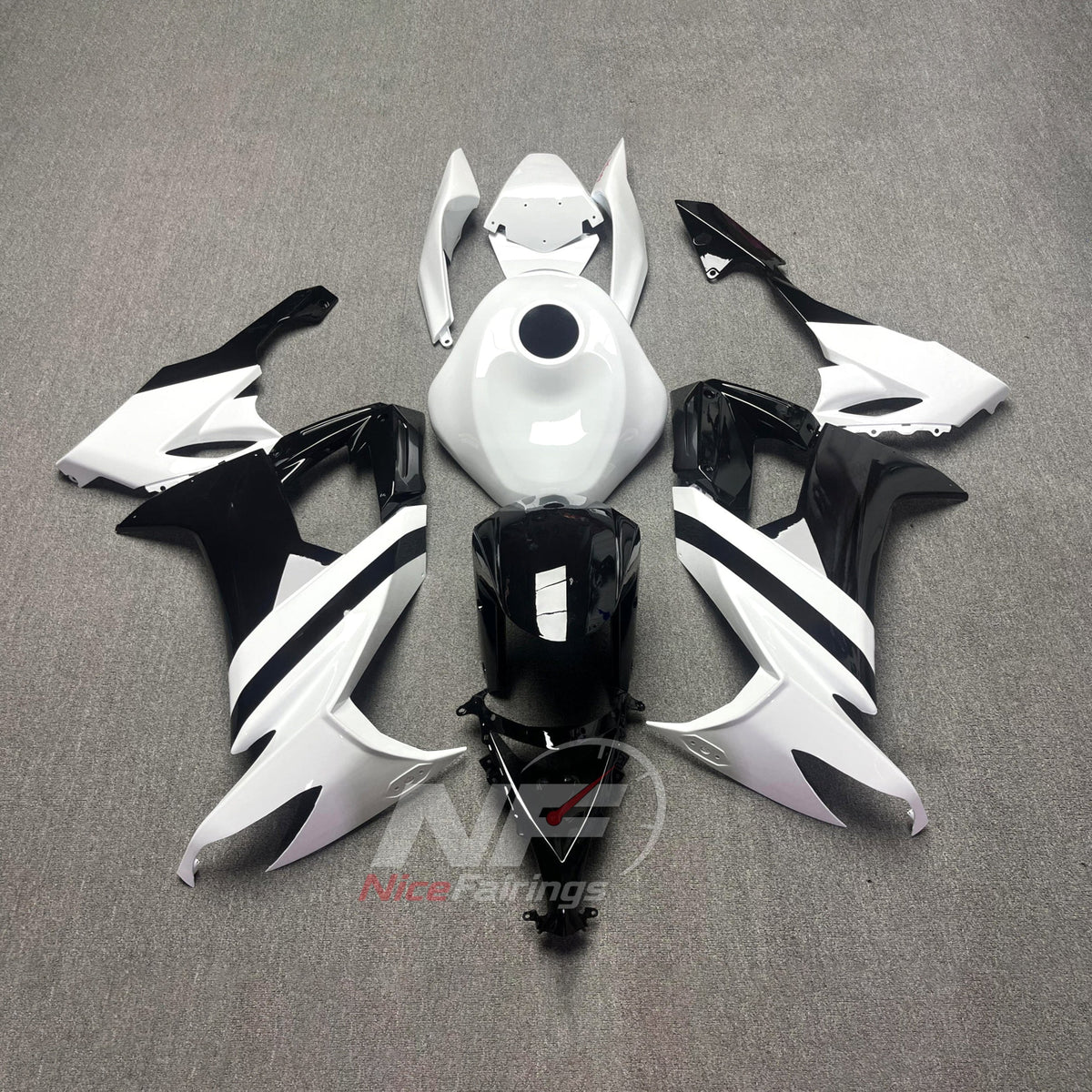 Fairing Kit Fits 2008-2010 KAWASAKI ZX10R - Sweeping Stripes ABS Bodywork | NiceFairings - main product image
