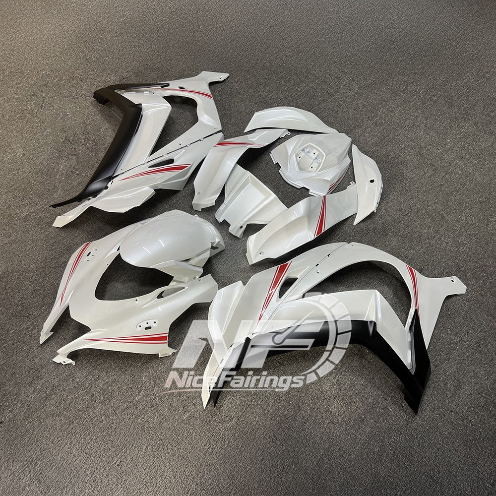 For Kawasaki ZX10R 2016-2020 Ninja Plastic Racing Full Bodywork Fairings Kit | NiceFairings - front angle image
