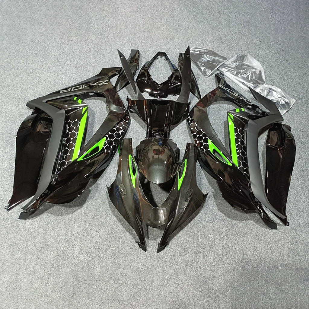 For Kawasaki ZX10R 2016-2020 Bodywork Carbon Fiber Custom Painted UV Protective Glos Fairings Kit | NiceFairings - paint design NO.2 option image