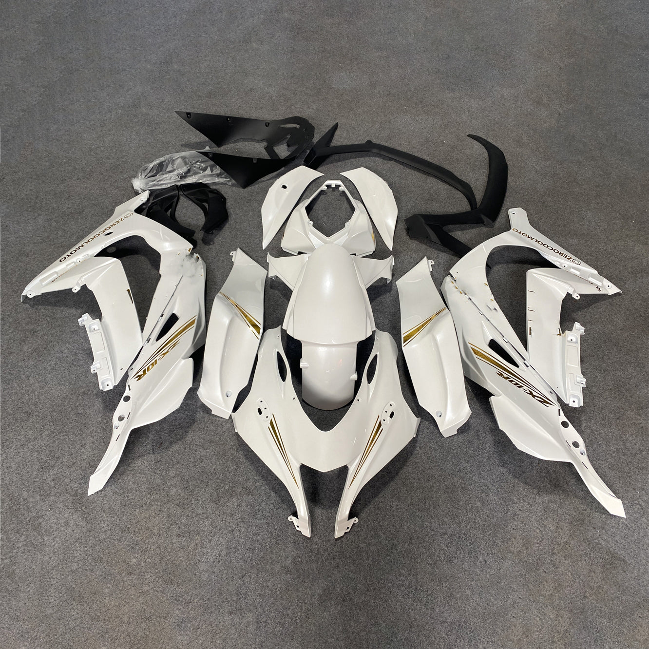 For Kawasaki ZX10R 2016-2020 2020 Carbon Fiber Custom Painted Match OEM Color 100% P Fairings Kit | NiceFairings - paint design NO.4 option image