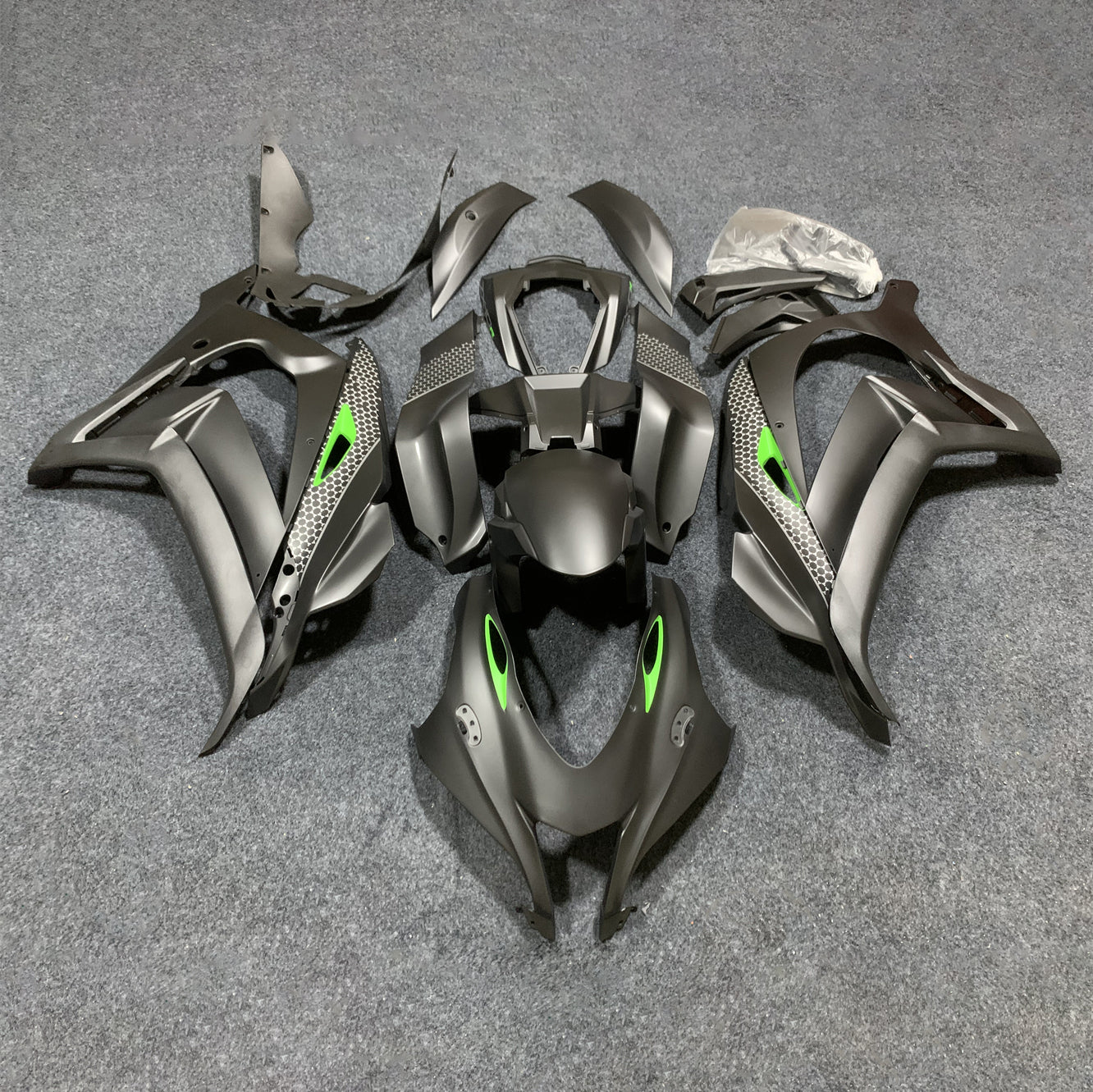 For Kawasaki ZX10R 2016-2020 2020 Carbon Fiber Race Street Use Custom Color Painted Fairings Kit | NiceFairings - paint design NO.8 option image