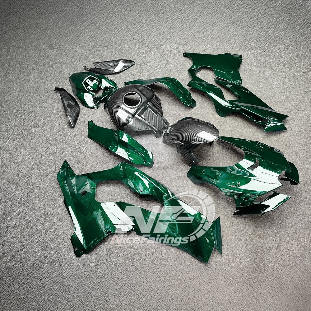 For Kawasaki ZX10R 2021-2026 Ninja Set Plastic Aftermarket Custom Paint Fairings Kit | NiceFairings - side angle image
