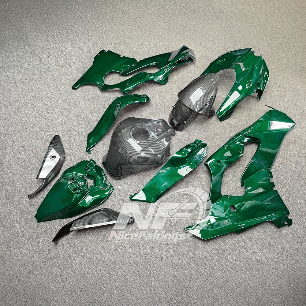 For Kawasaki ZX10R 2021-2026 Ninja Set Plastic Aftermarket Custom Paint Fairings Kit | NiceFairings - rear angle image