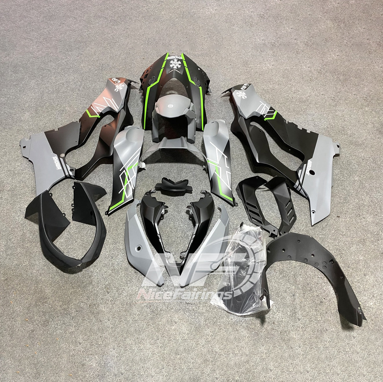 For Kawasaki ZX10R 2021-2026 Design 03 Fairings Kit | NiceFairings - rear angle image