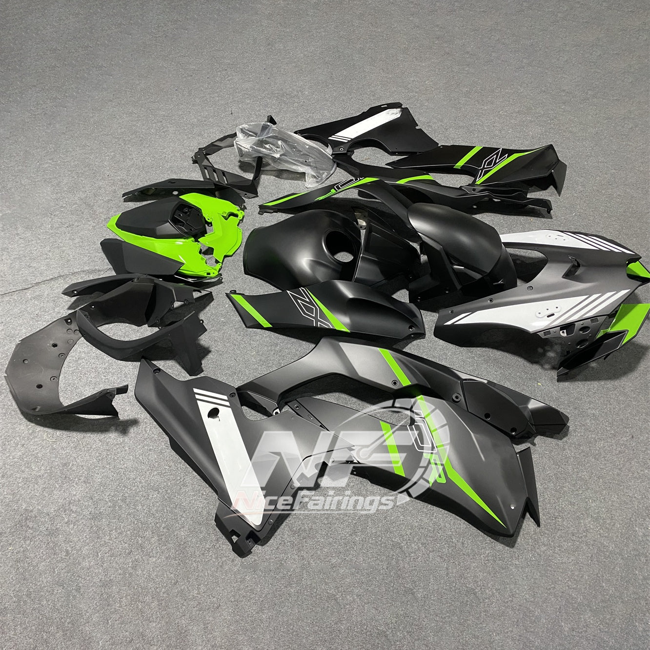 For Kawasaki ZX10R 2021-2026 Ninja Set 100% Fit Aftermarket Parts Fairings Kit | NiceFairings - side angle image