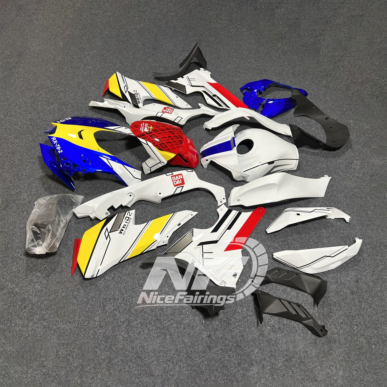 For Kawasaki ZX10R 2021-2026 17-26 Custom Color 100% Fit Aftermarket Cowling Fairings Kit | NiceFairings - front angle image