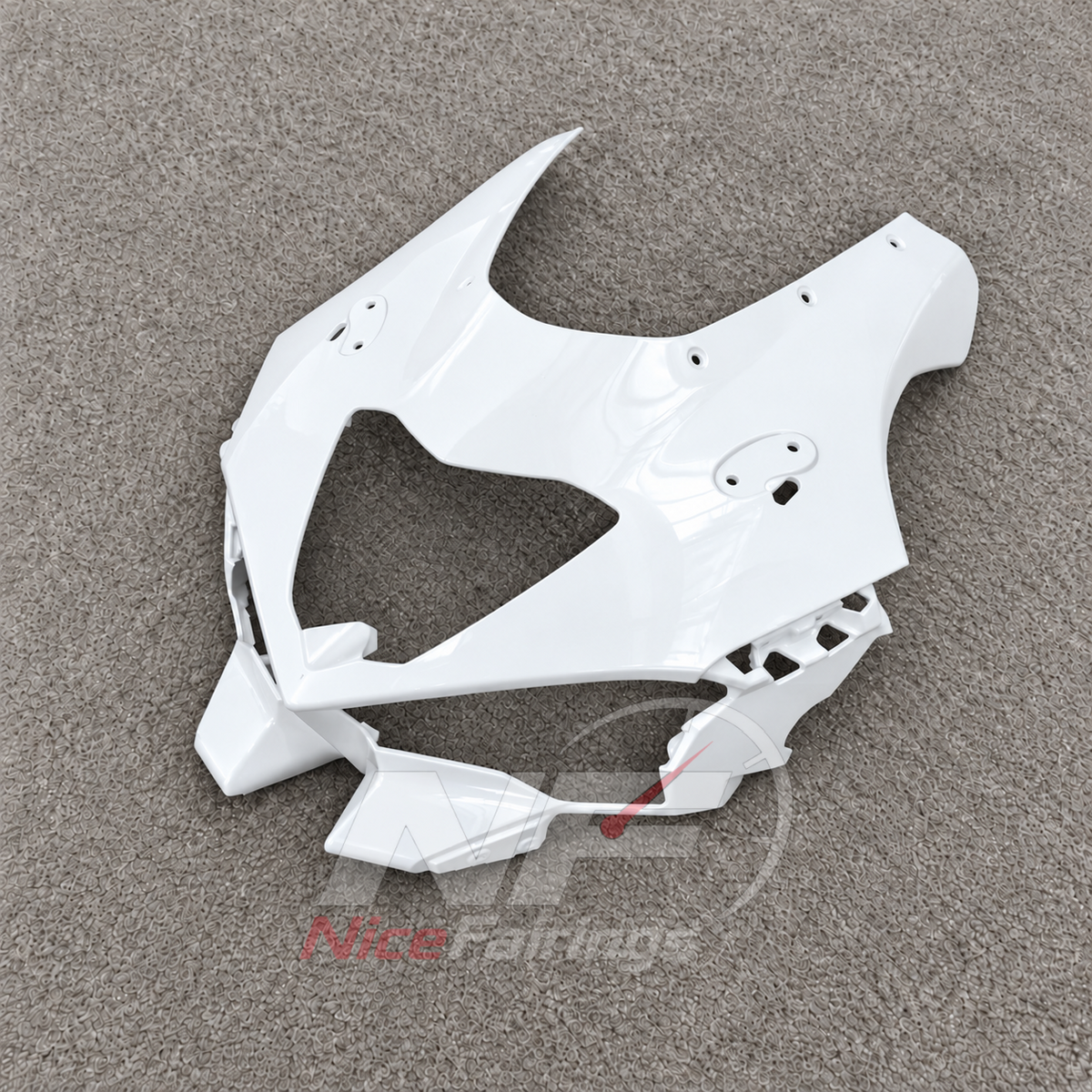 Fairing Kit Fits 2026-2027 KAWASAKI ZX10R - ABS Plastic Bodywork - Cyan White | NiceFairings - front angle image