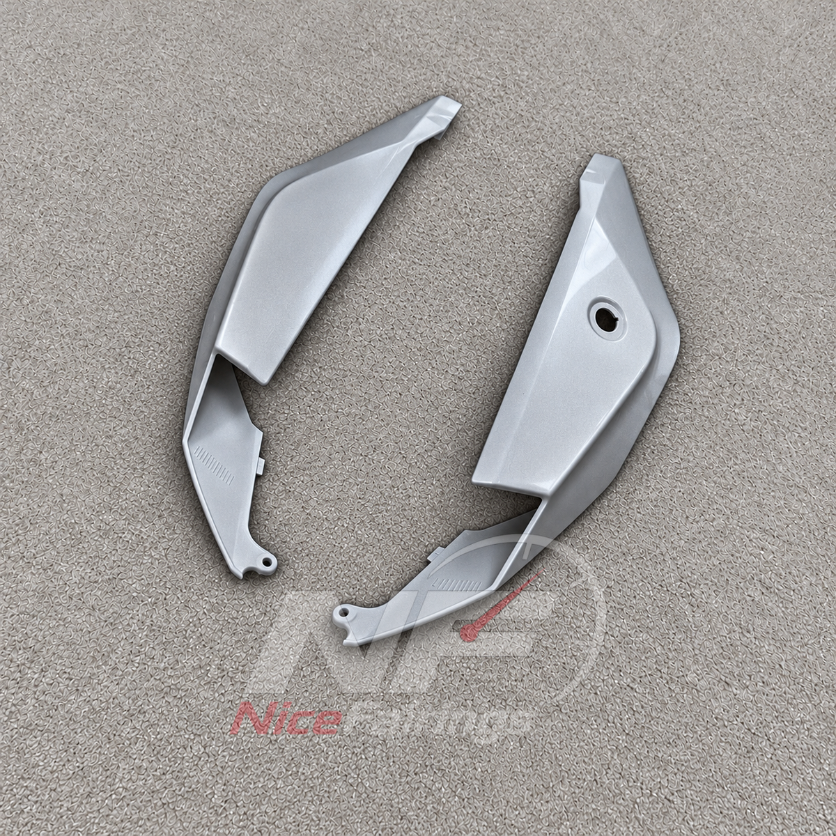 Aftermarket Fairing Kit Fits 2026-2027 KAWASAKI ZX10R - Sportbike ABS Bodywork - Pearl Silver | NiceFairings - additional angle image