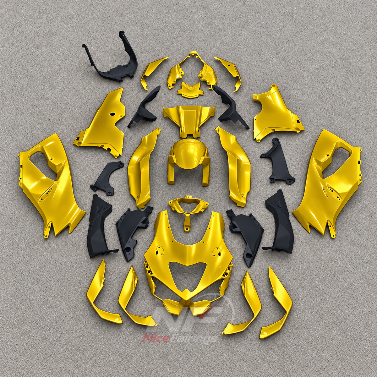 Fairings Kit Fits 2026-2027 KAWASAKI ZX10R - Replacement ABS Plastic - Gold | NiceFairings - main product image