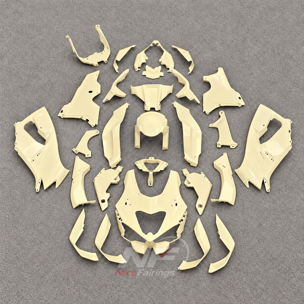 Fairings Kit Fits 2026-2027 KAWASAKI ZX10R - Replacement ABS Plastic - Gold | NiceFairings - paint design NO.3 option image