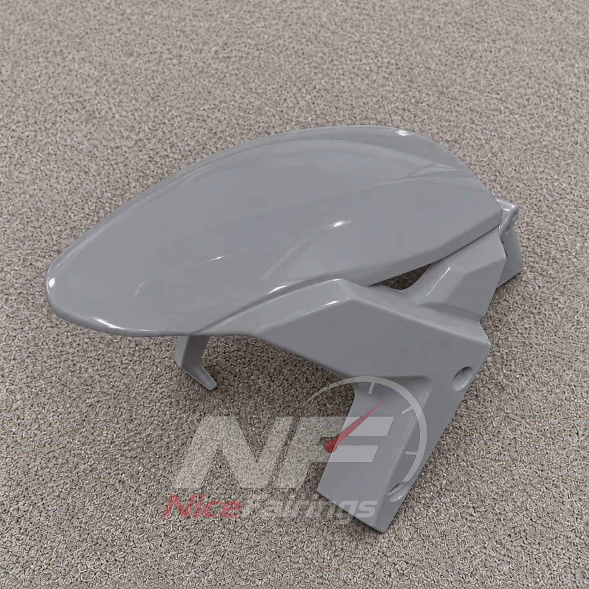Fairing Kit Fits 2026-2027 KAWASAKI ZX10R - ABS Plastic Bodywork - Silver Gray | NiceFairings - front angle image