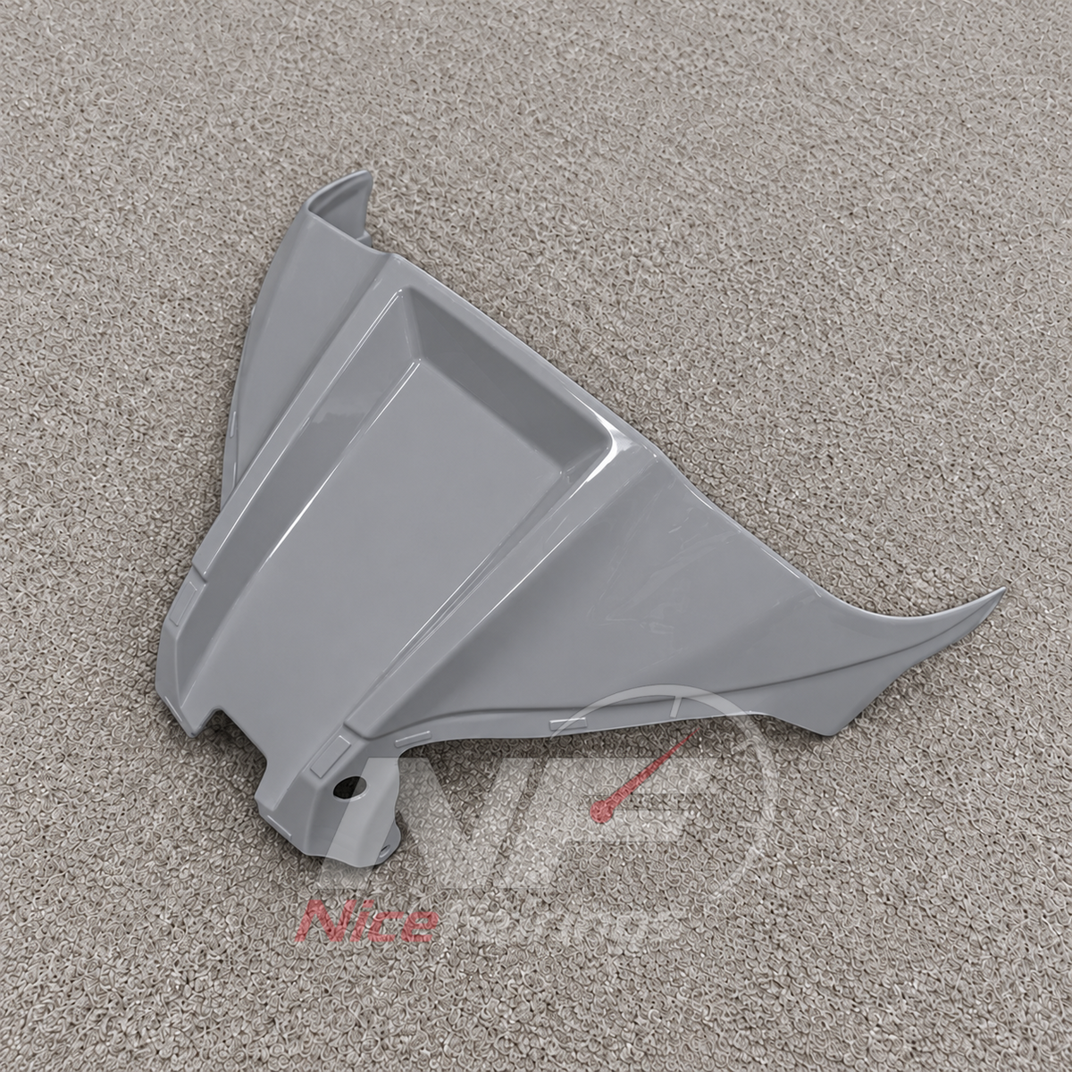 Fairing Kit Fits 2026-2027 KAWASAKI ZX10R - ABS Plastic Bodywork - Silver Gray | NiceFairings - detail angle image