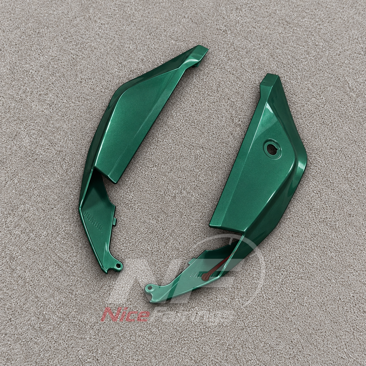 Motorcycle Fairing Kit Fits 2026-2027 KAWASAKI ZX10R - Aftermarket ABS Panels - Emerald Green | NiceFairings - side angle image