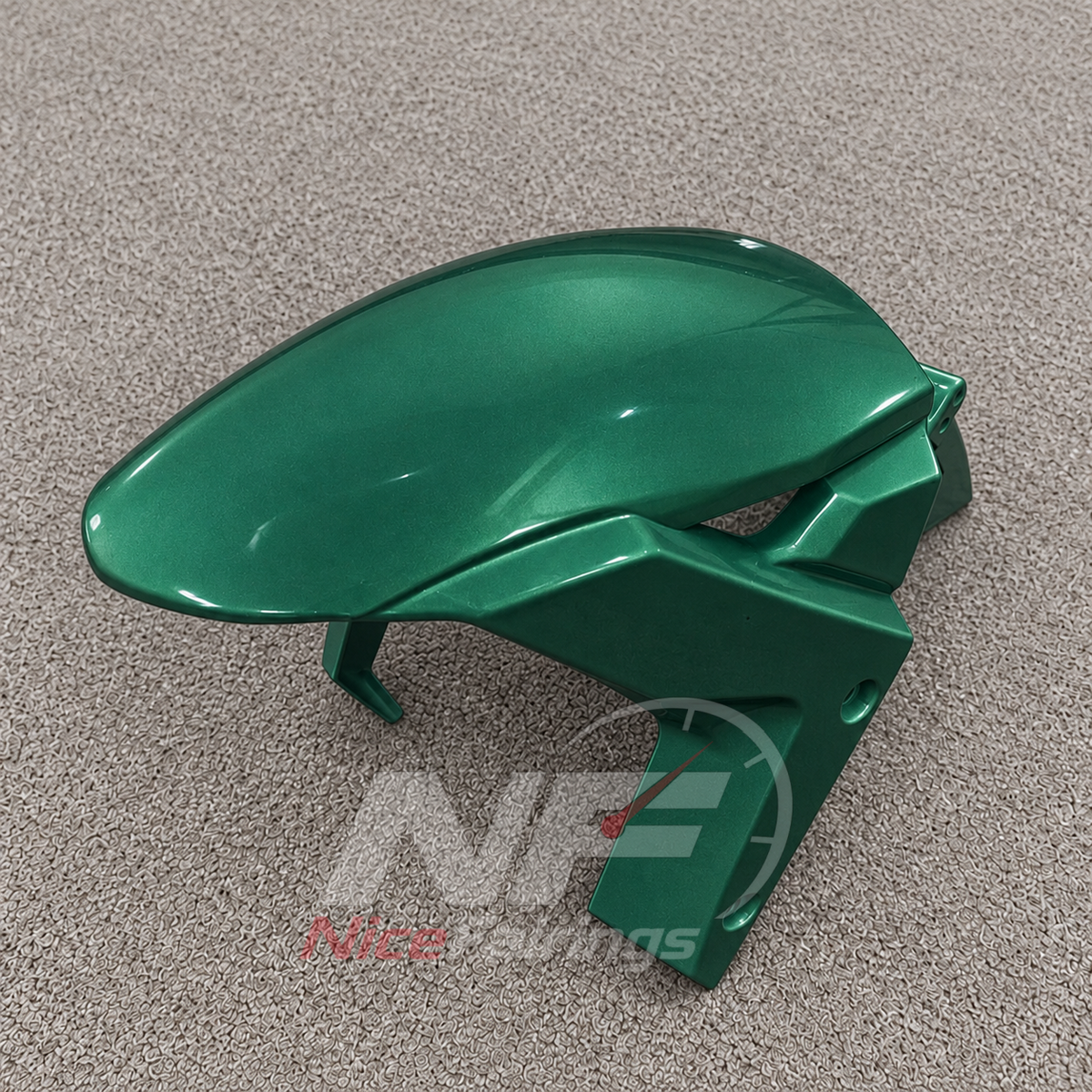 Motorcycle Fairing Kit Fits 2026-2027 KAWASAKI ZX10R - Aftermarket ABS Panels - Emerald Green | NiceFairings - rear angle image