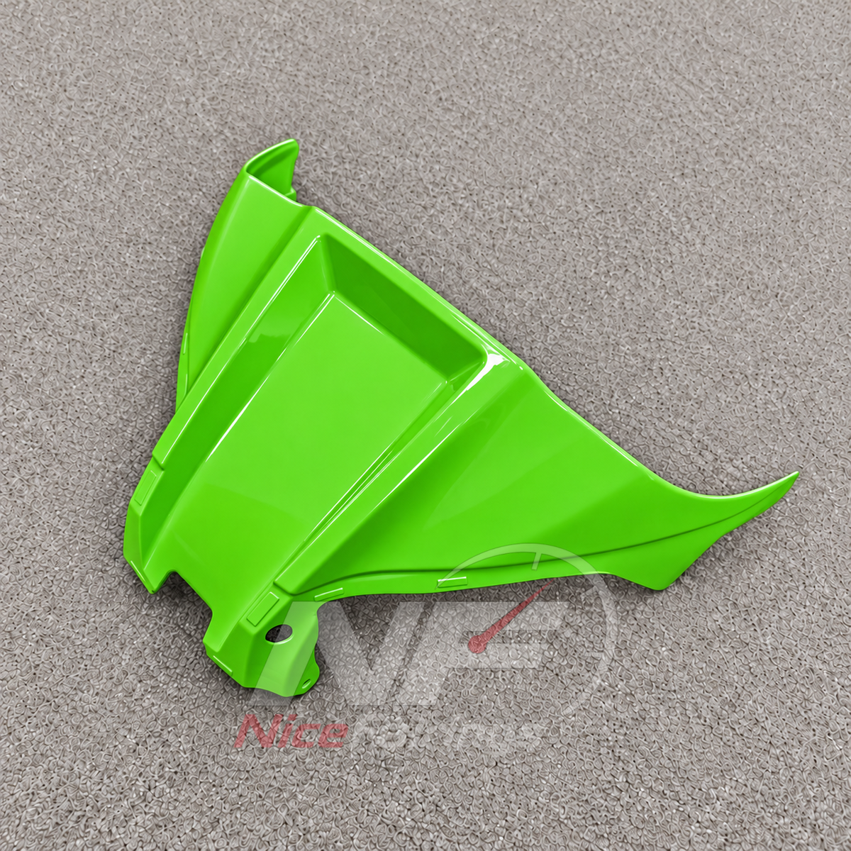 Custom Fairings Fit 2026-2027 KAWASAKI ZX10R - ABS Plastic Fairings - Lime Green | NiceFairings - front angle image
