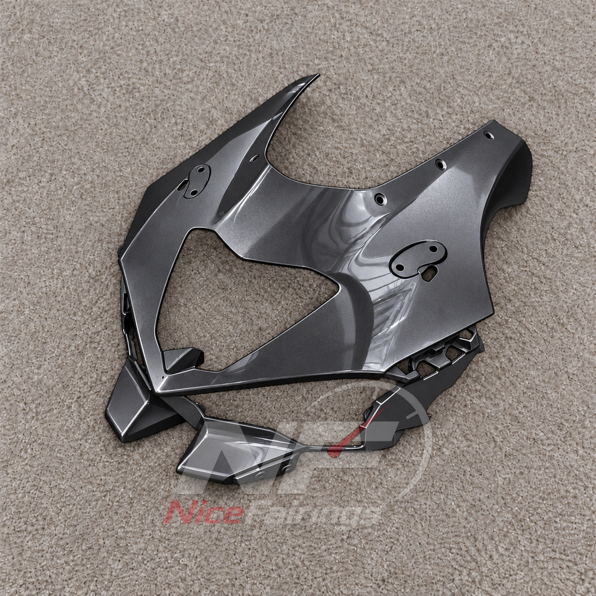 Replacement Fairings Fit 2026-2027 KAWASAKI ZX10R - Custom-Painted ABS Bodywork - Lime Green White Charcoal | NiceFairings - additional angle image