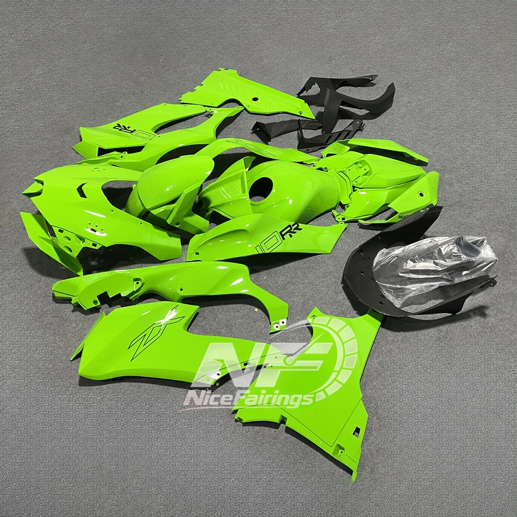 For Kawasaki ZX10R 2021-2026 100% Fit Aftermarket Custom Paint Heatshield Fairings Kit | NiceFairings - front angle image