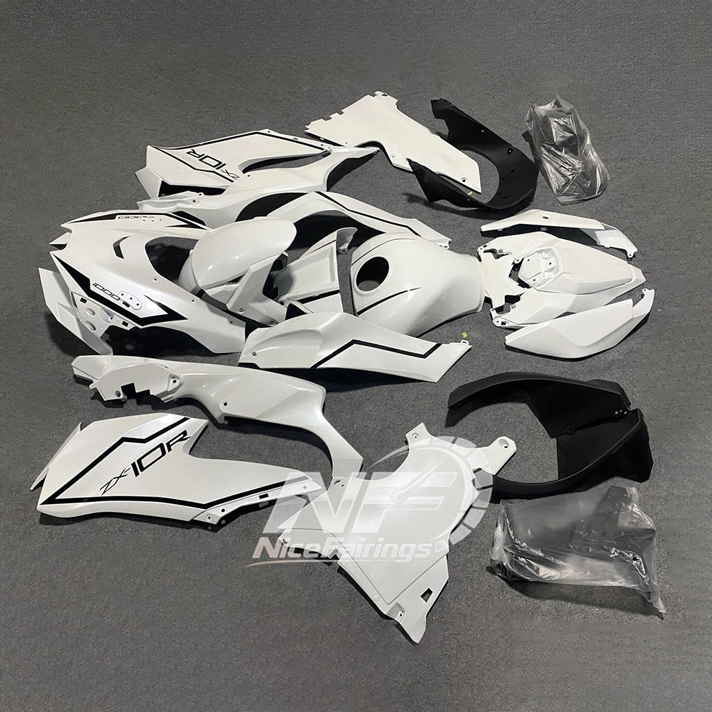 For Kawasaki ZX10R 2021-2026 Set Heatshield Included Aftermarket Custom Color Fairings Kit | NiceFairings - front angle image