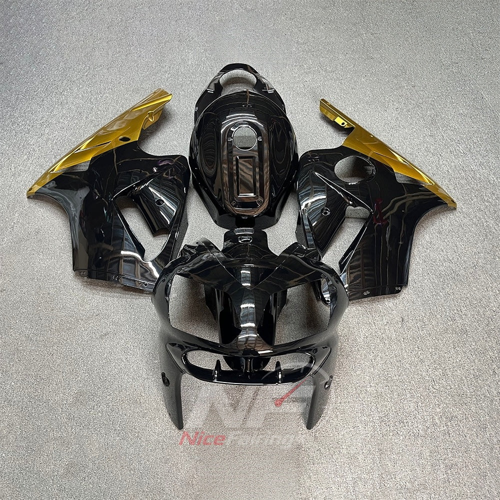 Replacement Fairings Fit 2002-2005 KAWASAKI Ninja ZX-12R - ABS Plastic Bodywork - Black Gold Panels | NiceFairings - main product image