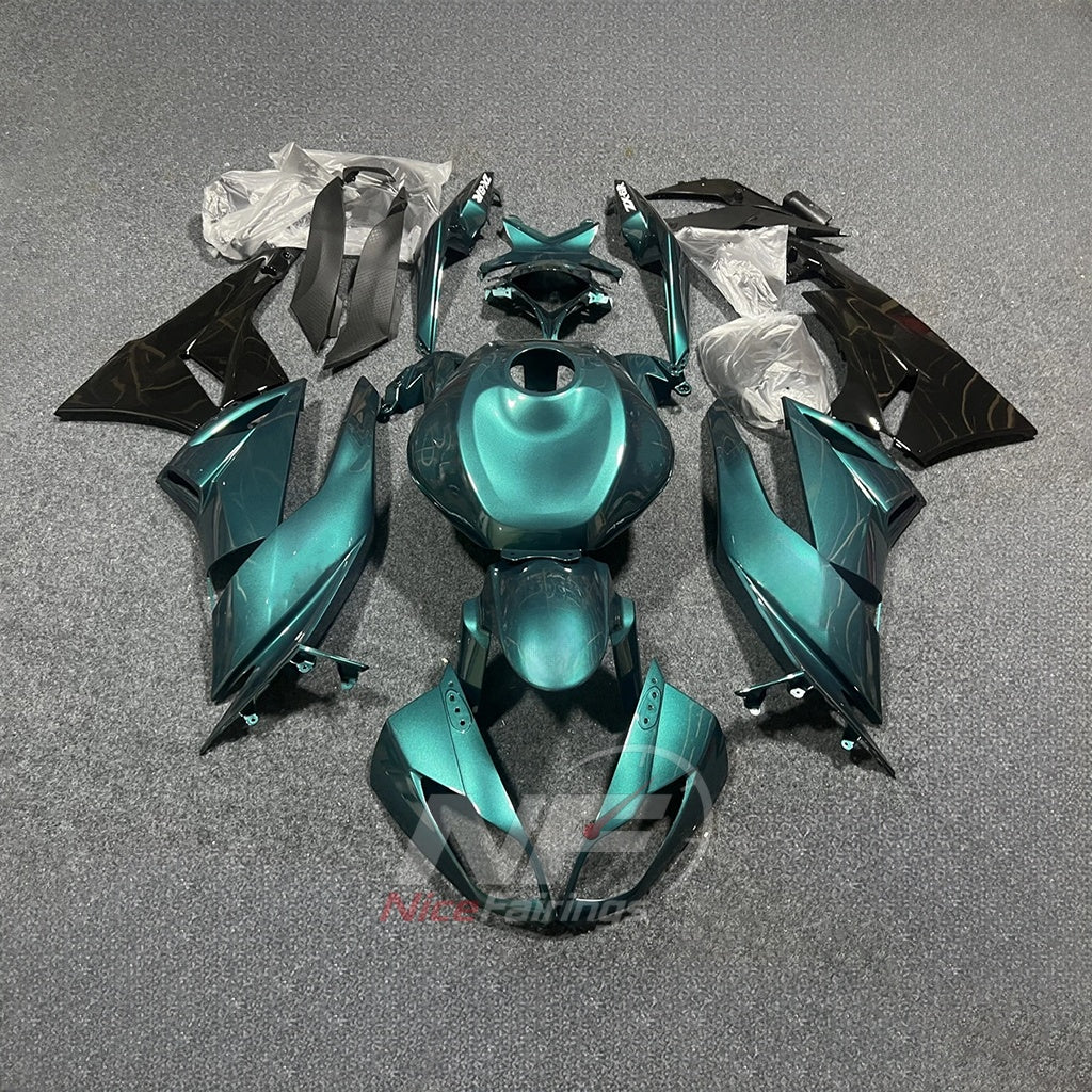 Custom Fairings Fit 2009-2012 KAWASAKI ZX6R - ABS Plastic - Teal | NiceFairings - main product image