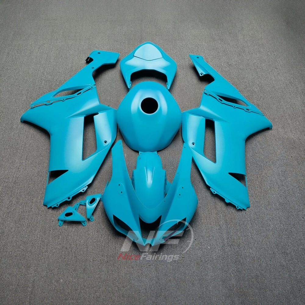 Kawasaki ZX6R 2007-2008 Blue body panels - front view