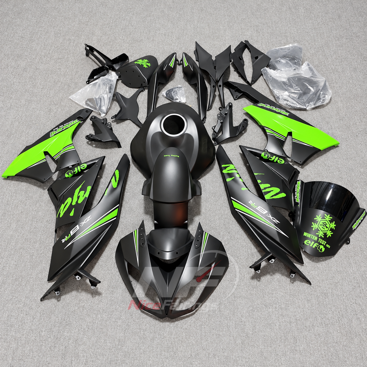 Motorcycle Fairing Kit Fits 2009-2012 KAWASAKI ZX6R - ABS Plastic Bodywork | NiceFairings - main product image
