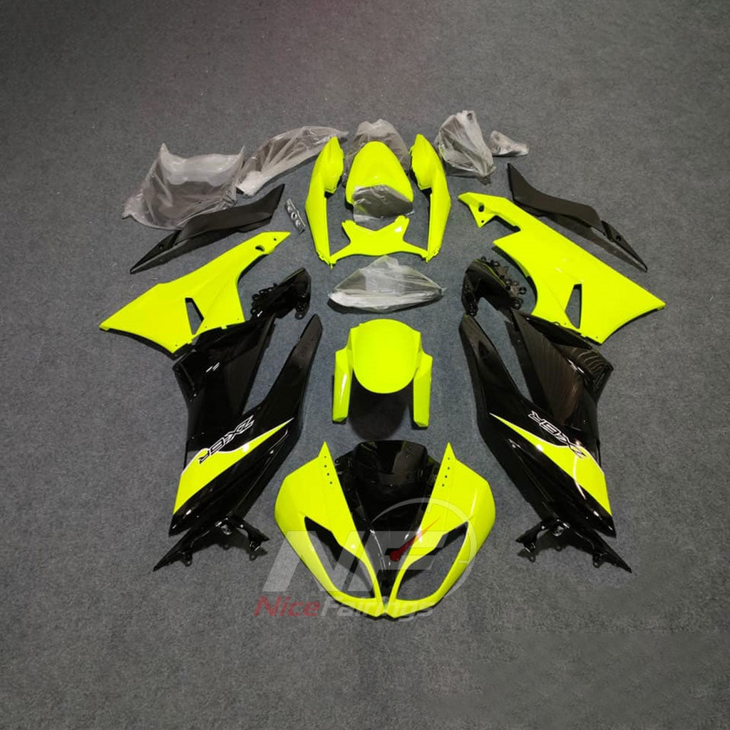 Custom Fairings Fit 2009-2012 KAWASAKI ZX6R - ABS Injection - Yellow | NiceFairings - main product image