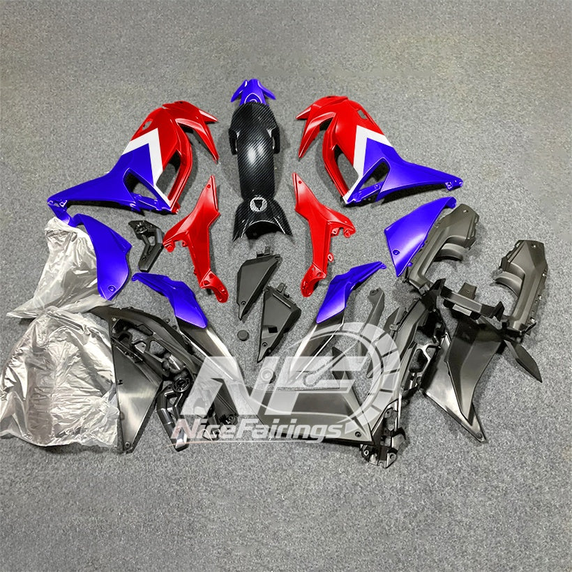 For KAWASAKI Ninja 650 ER-6F 2020-2026 Red Black Custom Painted Motorcycle Fairings Kit | NiceFairings - front angle image