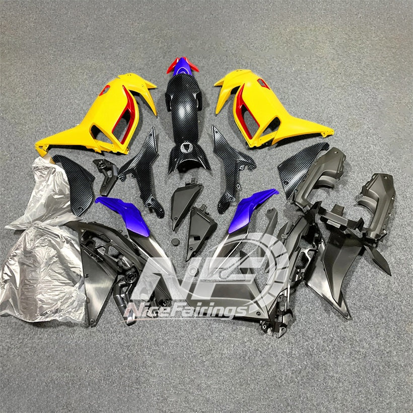 For KAWASAKI Ninja 650 ER-6F 2020-2026 Yellow Black Aftermarket ABS Fairing Kit Full Bodywork | NiceFairings - front angle image