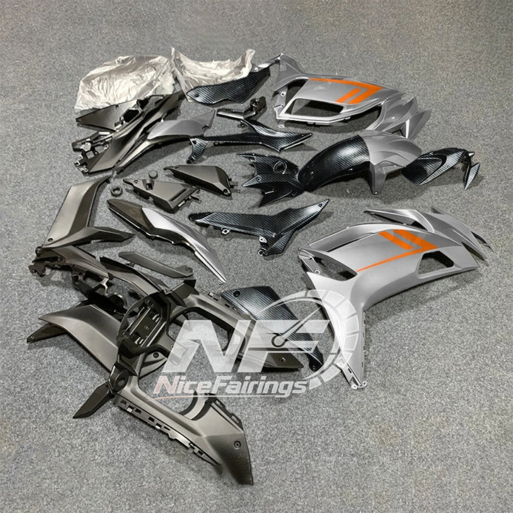 For KAWASAKI Ninja 650 ER-6F 2020-2026 Yellow Black Aftermarket ABS Fairing Kit Full Bodywork | NiceFairings - front angle image