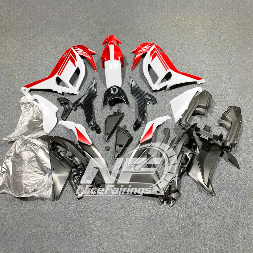 For KAWASAKI Ninja 650 ER-6F 2020-2026 Red Black ABS Fairing Kit Complete Bodywork Panels | NiceFairings - front angle image