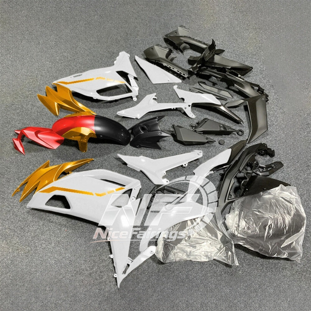 For KAWASAKI Ninja 650 ER-6F 2020-2026 Orange Black ABS Fairing Kit Complete Bodywork Panels | NiceFairings - front angle image