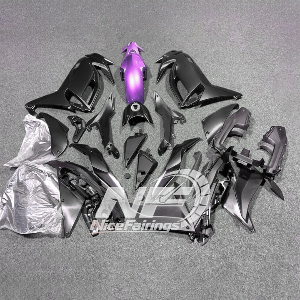 For KAWASAKI Ninja 650 ER-6F 2020-2026 Blue Black ABS Fairing Kit Complete Bodywork Panels | NiceFairings - front angle image