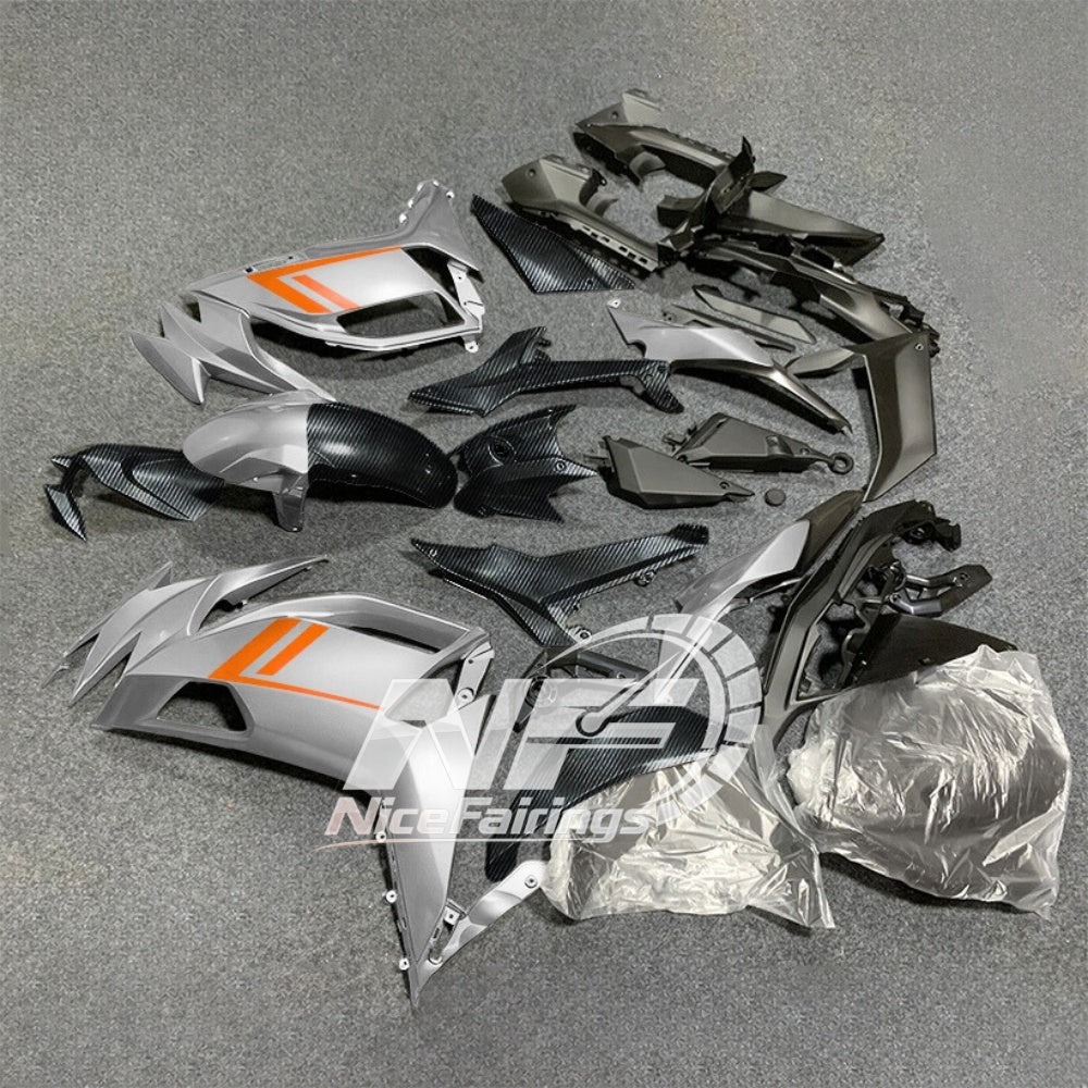 For KAWASAKI Ninja 650 ER-6F 2020-2026 Yellow Black Aftermarket ABS Fairing Kit Full Bodywork | NiceFairings - side angle image