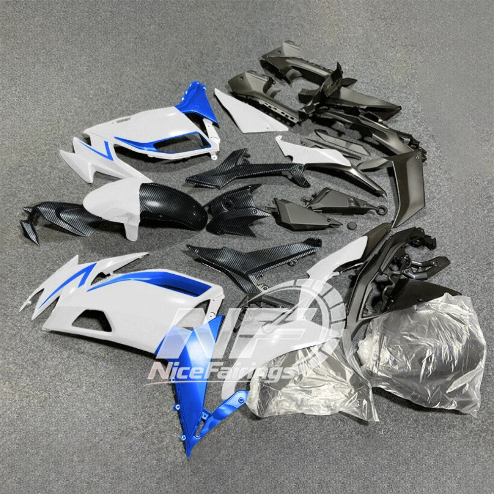 For KAWASAKI Ninja 650 ER-6F 2020-2026 Blue Black Sportbike Fairings Kit Replacement Cowling | NiceFairings - side angle image