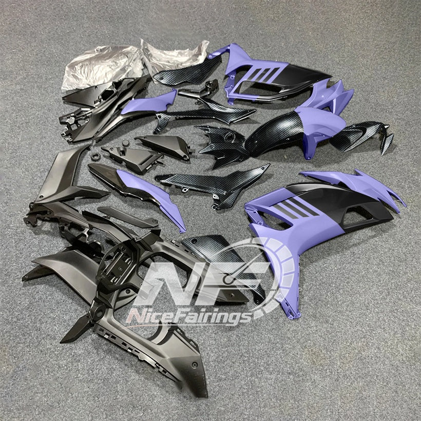 For KAWASAKI Ninja 650 ER-6F 2020-2026 Blue Black Sportbike Fairings Kit Replacement Cowling | NiceFairings - rear angle image