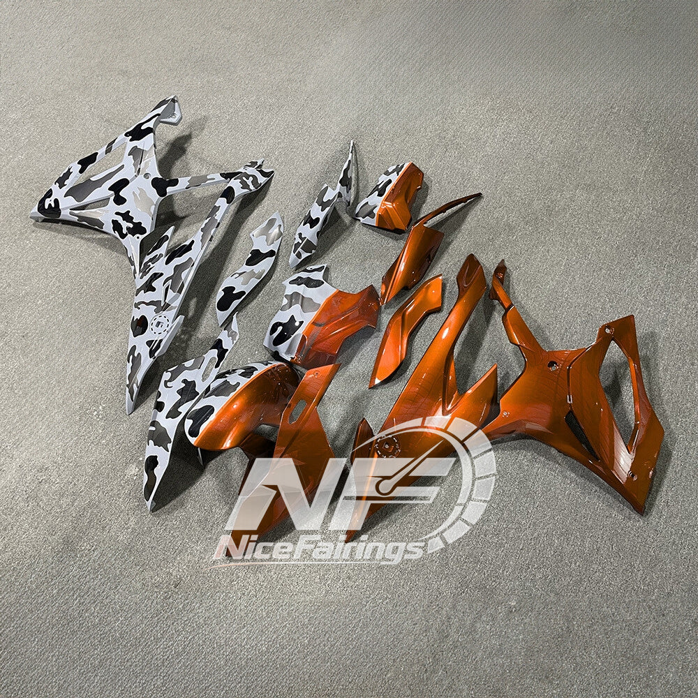 For BMW S1000RR 2019-2022 Carbon Look Elite Edition Full Fairing Kit, Painted ABS Motorcycle Plastics | NiceFairings - front angle image