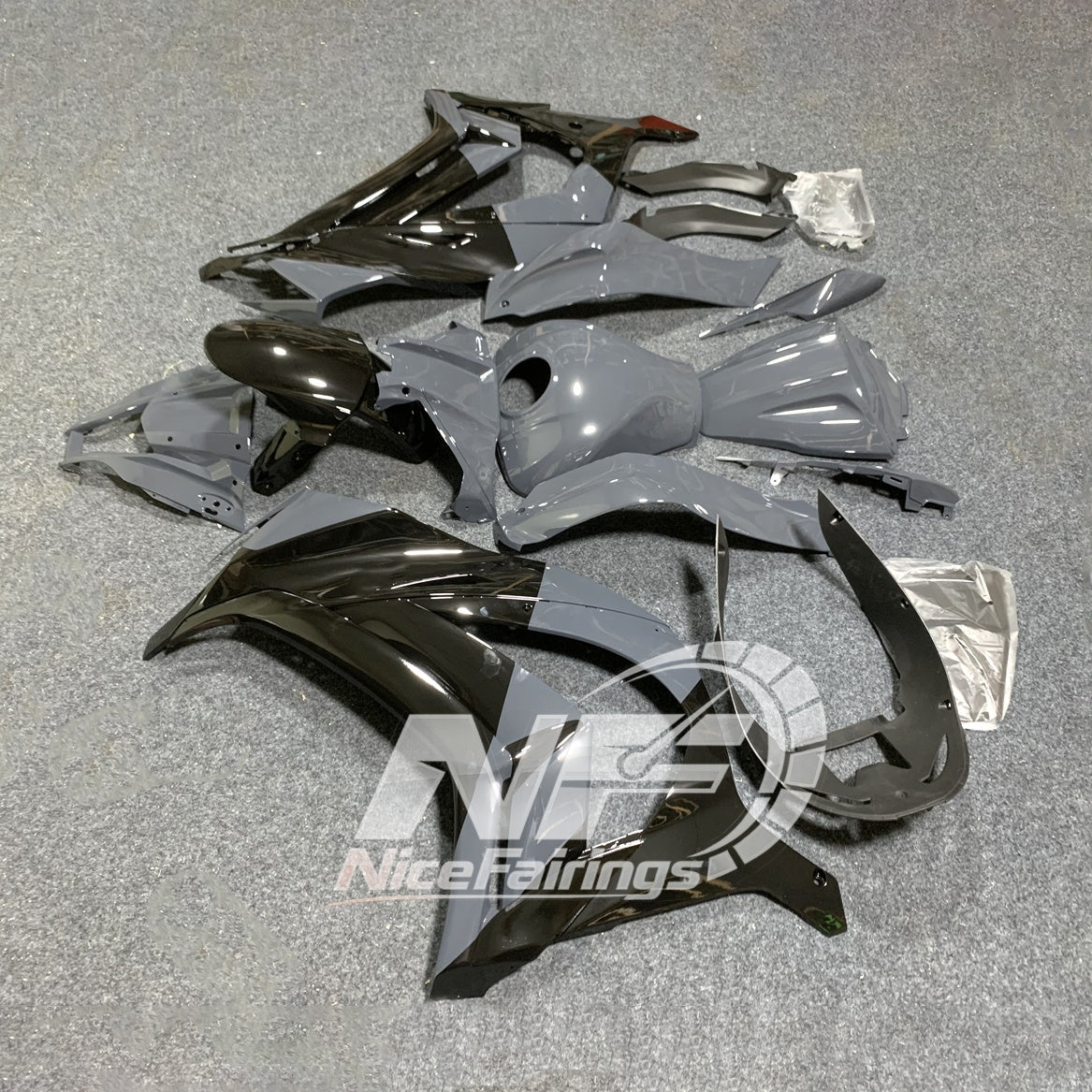 For KAWASAKI Ninja ZX10R 2011-2015 Custom Painted ABS Fairing Kit | NiceFairings - front angle image