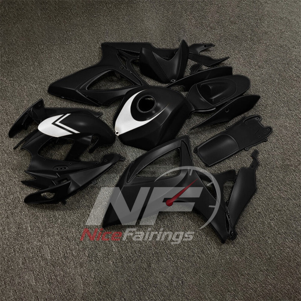 For Suzuki GSXR600 GSXR750 K6 2006-2007 Motorcycle Fairing Kit Black Gray Body Panels | NiceFairings - front angle image