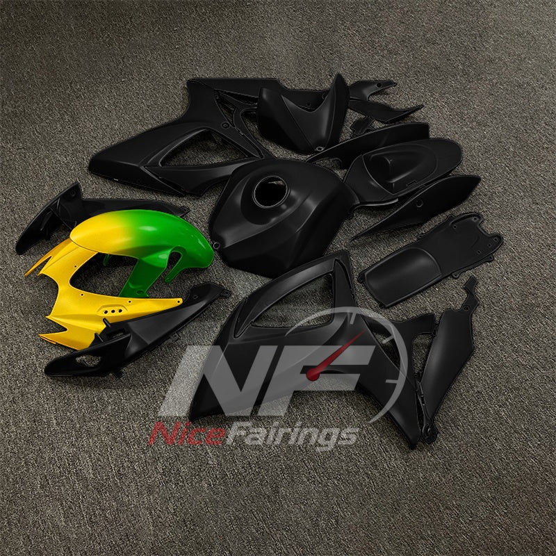 For Suzuki GSXR600 GSXR750 K6 2006-2007 Motorcycle Fairing Kit Black Gray Body Panels | NiceFairings - front angle image