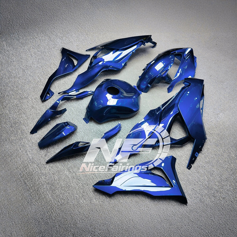 For Kawasaki Ninja ZX-6R 636 2024-2025 Custom Fairings Lime Green Tank Cover | NiceFairings - front angle image
