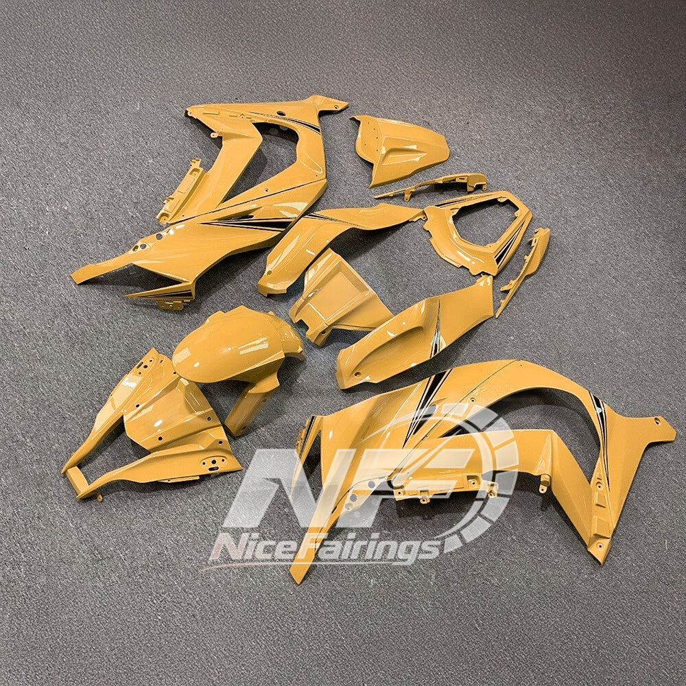 KAWASAKI ZX10R 2011-2015 Race Style Fairing Plastics | NiceFairings - front angle image