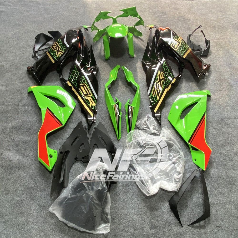 ZX6R 636 2019-2023 Painted Motorcycle Bodywork Gloss White | NiceFairings - front angle image