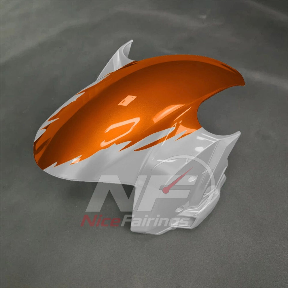 For BMW S1000RR 2025-2026 Orange Black Painted ABS Fairings with Complete Replacement Bodywork | NiceFairings - front angle image