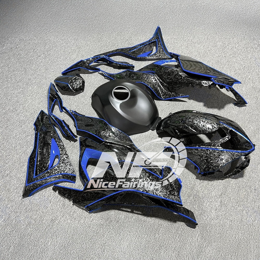 For Kawasaki ZX-6R 636 2024-2025 Replacement Fairing Set Pearl White Signature Edition | NiceFairings - front angle image